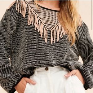 Tonlé Kiri sweater with fringe